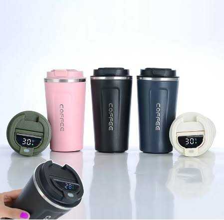 Stainless Steel Insulated Travel Coffee Cup – Thermos Mug for Hot & Cold Beverages