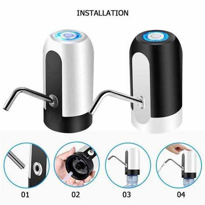 Automatic USB Rechargeable Water Bottle Pump – Portable Water Dispenser