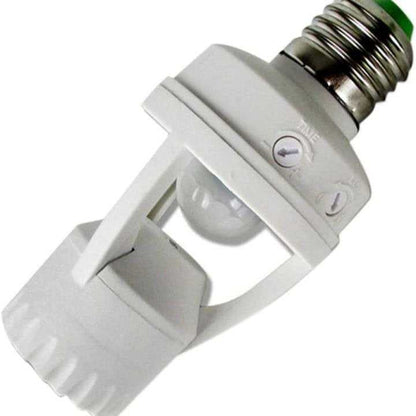 360° Motion Sensor Light Socket – E27 Screw-In, Adjustable Settings