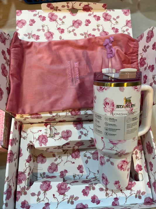 Stanley LoveShackFancy Edition 40oz Tumbler – Premium Floral Design