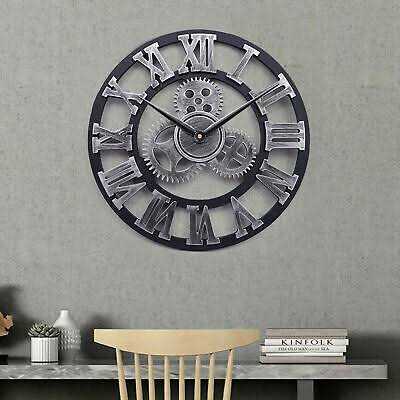 Roman Wall Clock – Silver Finish for Home &amp; Gift