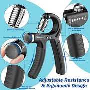 Zaibiz Adjustable Hand Grip Strengthener – Forearm, Wrist & Finger Exerciser