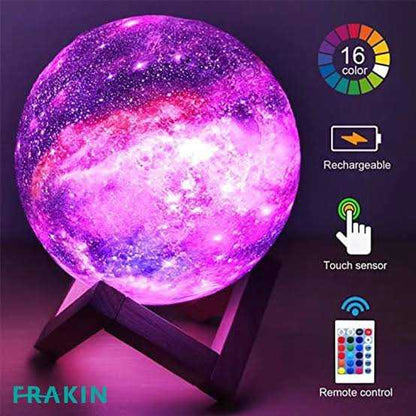 Adjustable Color & Brightness LED Table Lamp with Wooden Stand
