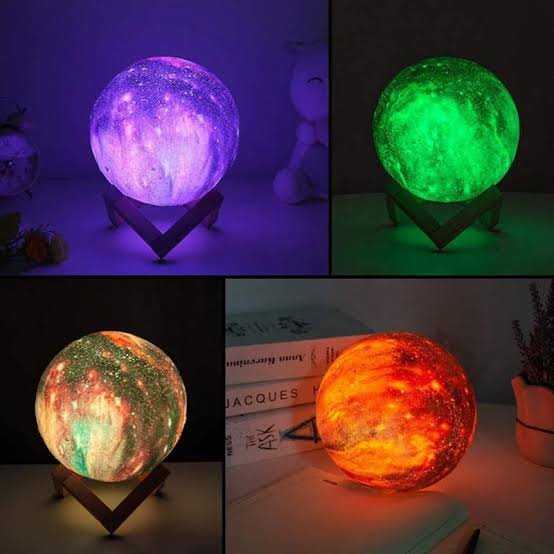 Adjustable Color & Brightness LED Table Lamp with Wooden Stand