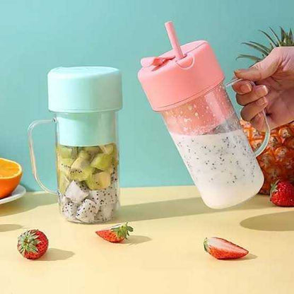 2-in-1 Portable Straw Juicer Cup – Easy Juice Extraction On-the-Go