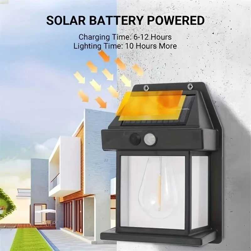 Solar Energy LED Wall Lantern – Outdoor Waterproof LED Light