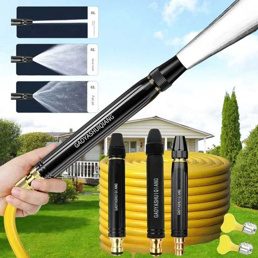 High-Pressure Metal Water Spray Gun – Multi-Pattern Nozzle