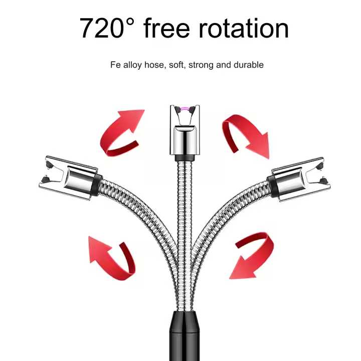 USB Rechargeable Flameless Arc Lighter – Flexible &amp; Windproof