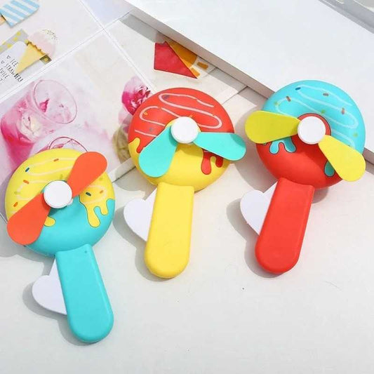 CoolFun Donut-Style Hand Press Fan for Kids