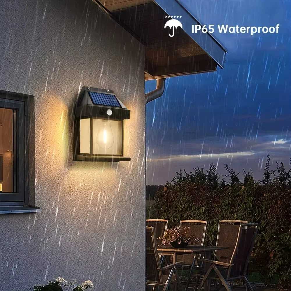 Solar Energy LED Wall Lantern – Outdoor Waterproof LED Light